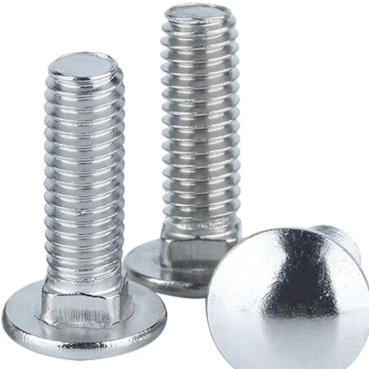 Carriage Bolt Yellow Zinc Plated Grade 4.8 8.8 Manufacturer high quality